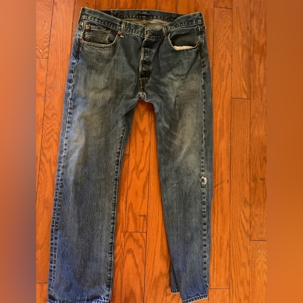 Me s Levi Strauss 501 Straight Leg 38 X 32